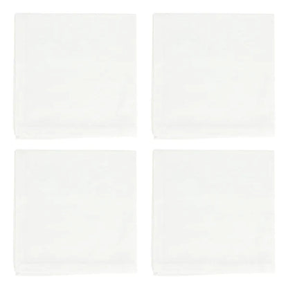 Vietri Set of 4 White Damask Napkins