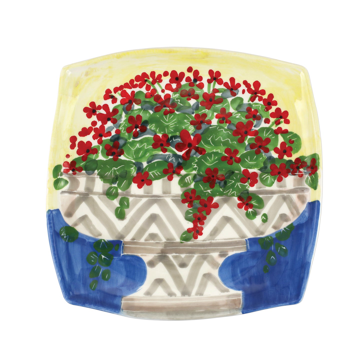 Vietri Petunias Wall Plate