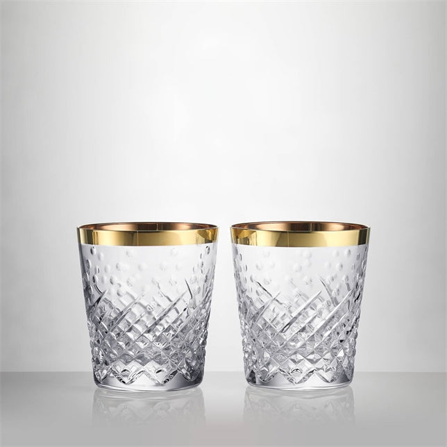 Waterford DOF Gold Celebrations Tumbler 11.5oz, Set of 2