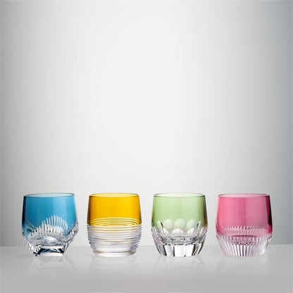 Waterford Mixology Color Tumbler, 8.5oz, Mixed Set of 4 Tumblers