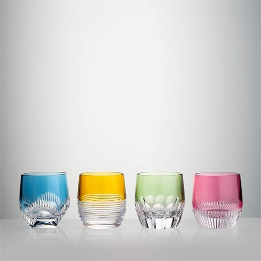 Waterford Mixology Color Tumbler, 8.5oz, Mixed Set of 4 Tumblers