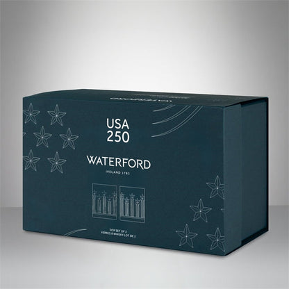 Waterford US250 Clear Double Old Fashioned, 11.5oz, Set of 2 Limited Edition