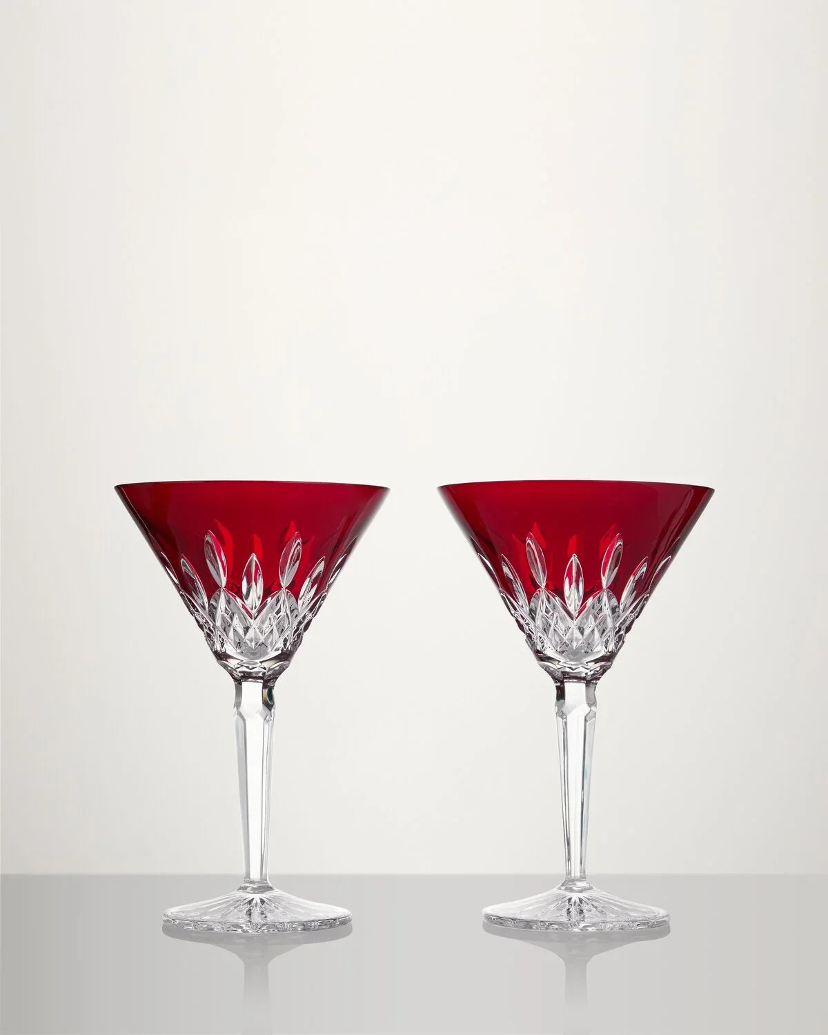 Waterford Lisrmore Red Martini 7oz Set of Two