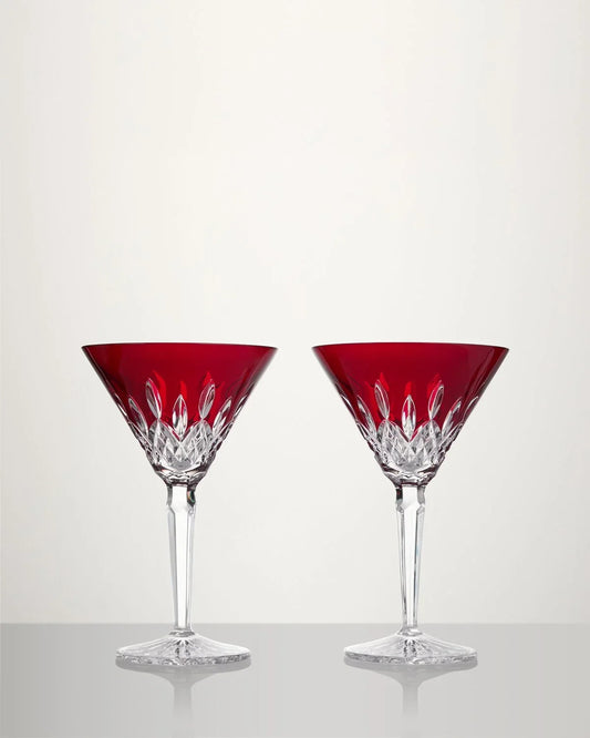 Waterford Lisrmore Red Martini 7oz Set of Two