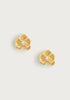 Anabel Aram Orchid Gold Stud Earrings