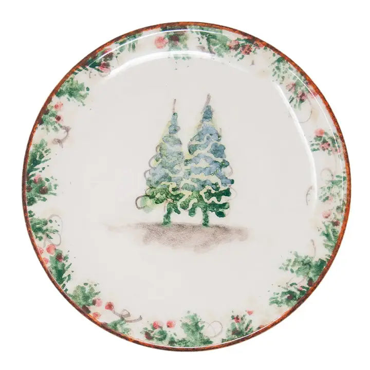 Arte Italica Natale Bread Canapé Plate