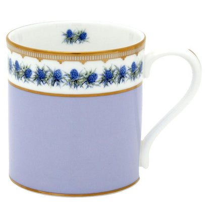 Halcyon Days Lilac Mug Shell Garden Floral Thistle Mug