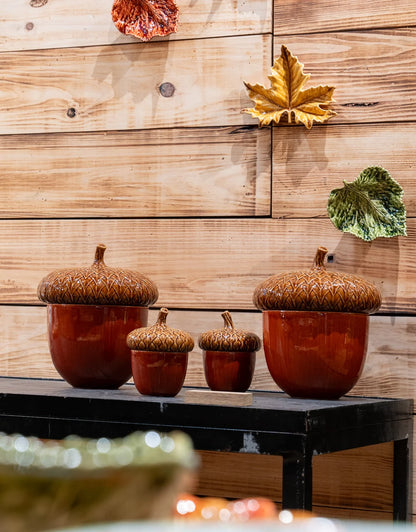 Vista Alegre Gudrun Acorn Box by Claudia Schiffer for Bordallo Pinheiro - Large