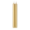 Caspari Candles: Straight Taper 10" Candles in Metallic Gold - 2 Candles Per Package