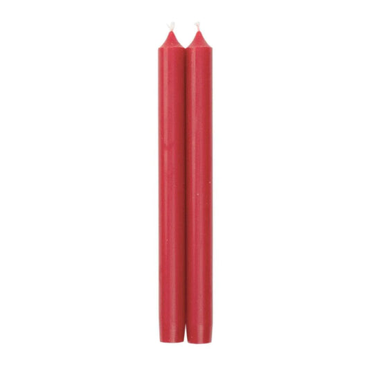 Caspari Candles: Straight Taper 10" Candles in Red - 2 Candles Per Package