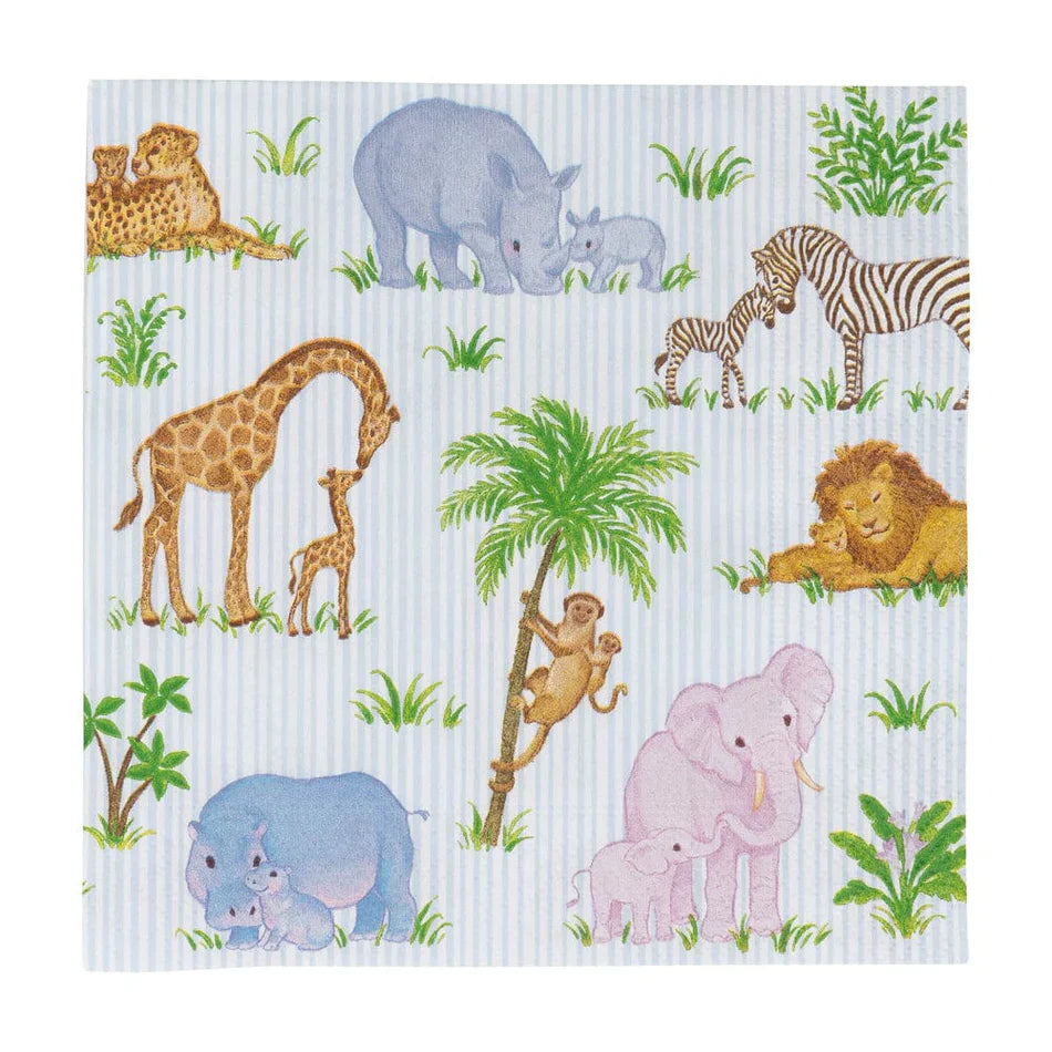 Caspari Safari Baby Napkins - Thumbnail 3
