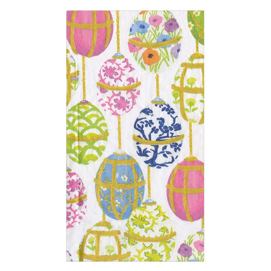 Caspari Les Oeufs Easter Egg Guest Towel