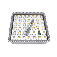 Mariposa Napkin Box Set - Beaded - Champagne Bottle Weight