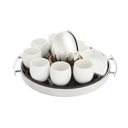 Christofle MOOD Coffee Tray Stainless Steele with inserts