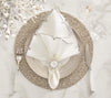 Kim Seybert Napkin Rings: Coronet Silver & Crystal, Set of 4