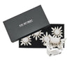 Kim Seybert Napkin Rings: Coronet Silver & Crystal, Set of 4