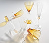 Kim Seybert Glass: Daphne Wine Glass in Amber