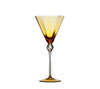 Kim Seybert Glass: Daphne Wine Glass in Amber