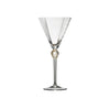 Kim Seybert Glass: Daphne Wine Glass in Clear & Gold