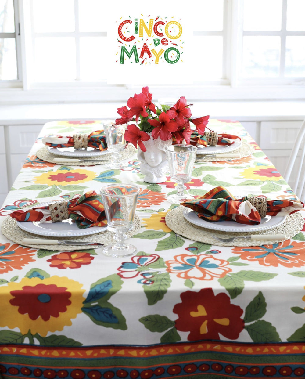 Flower Power Tablecloth