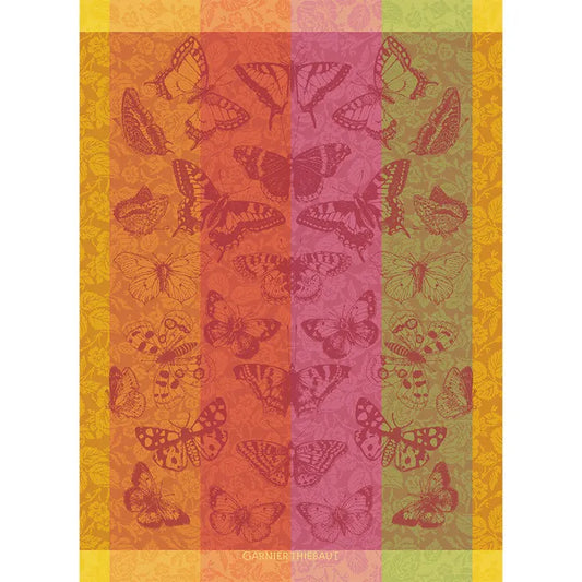 Garnier Thiebaut Beaux Papillons Flamboyant Jacquard Kitchen Towel