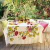 Garnier Thiebaut Citrons De Menton Romance Tablecloth 61"x102", Cotton-Linen Blend