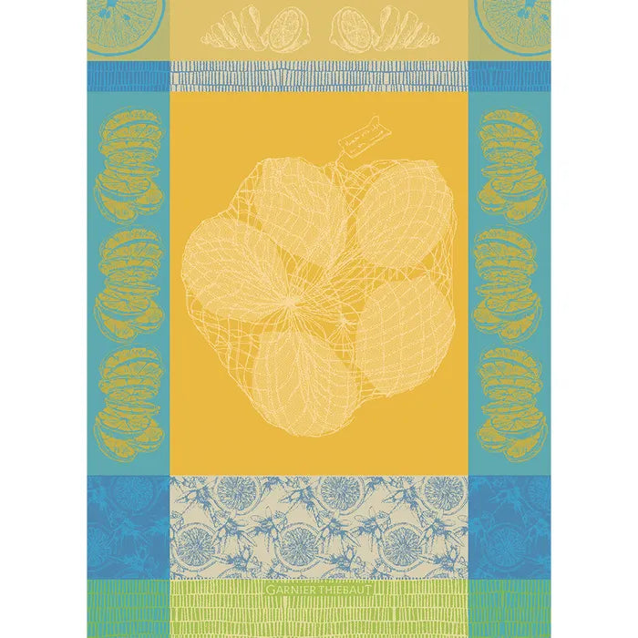 Garnier Thiebaut  Filet De Citrons Soleil Jacquard Kitchen Towel