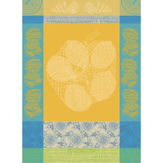 Garnier Thiebaut  Filet De Citrons Soleil Jacquard Kitchen Towel