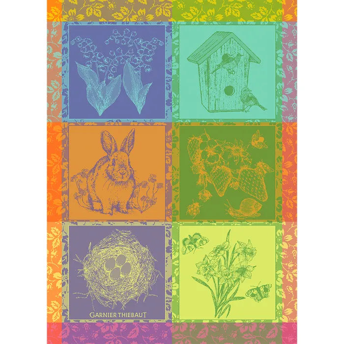 Garnier Thiebaut Hello Spring Prairie Jacquard Kitchen Towel