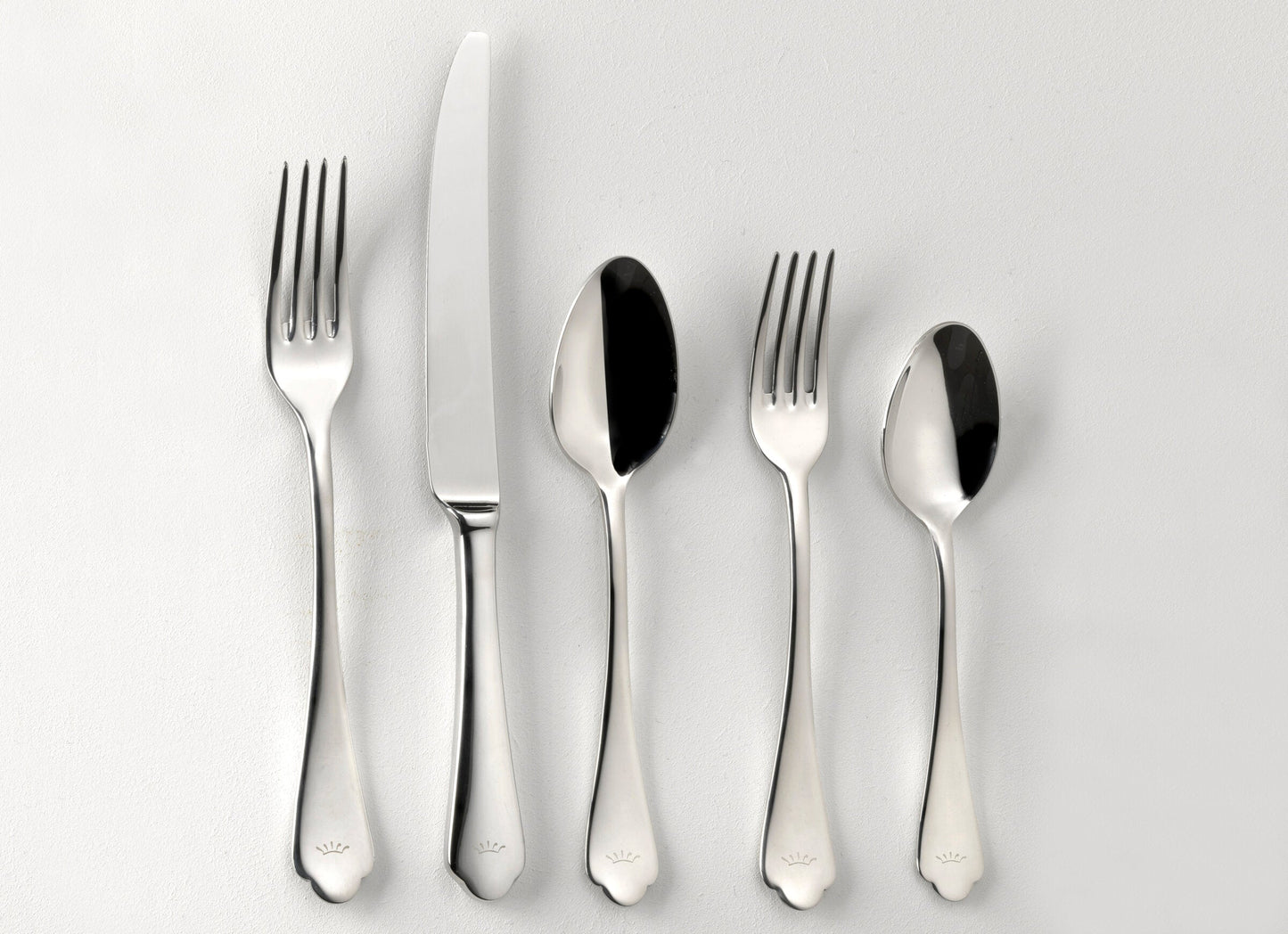 Ginori 1735 Flora Silver Flatware 5 Piece Placesetting
