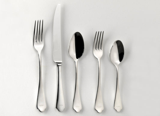 Ginori 1735 Flora Silver Flatware 5 Piece Placesetting