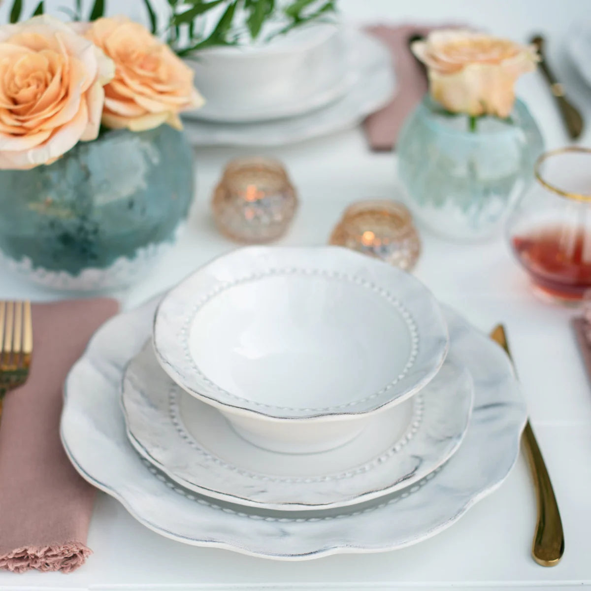 Vietri Giorno White - Salad Plate