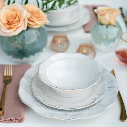 Vietri Giorno White - Dinner Plate