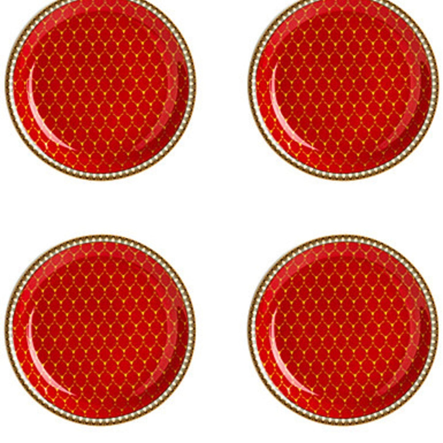 Halcyon Days AntlerTrellis RED Coasters