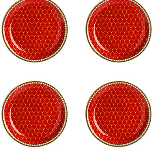 Halcyon Days AntlerTrellis RED Coasters