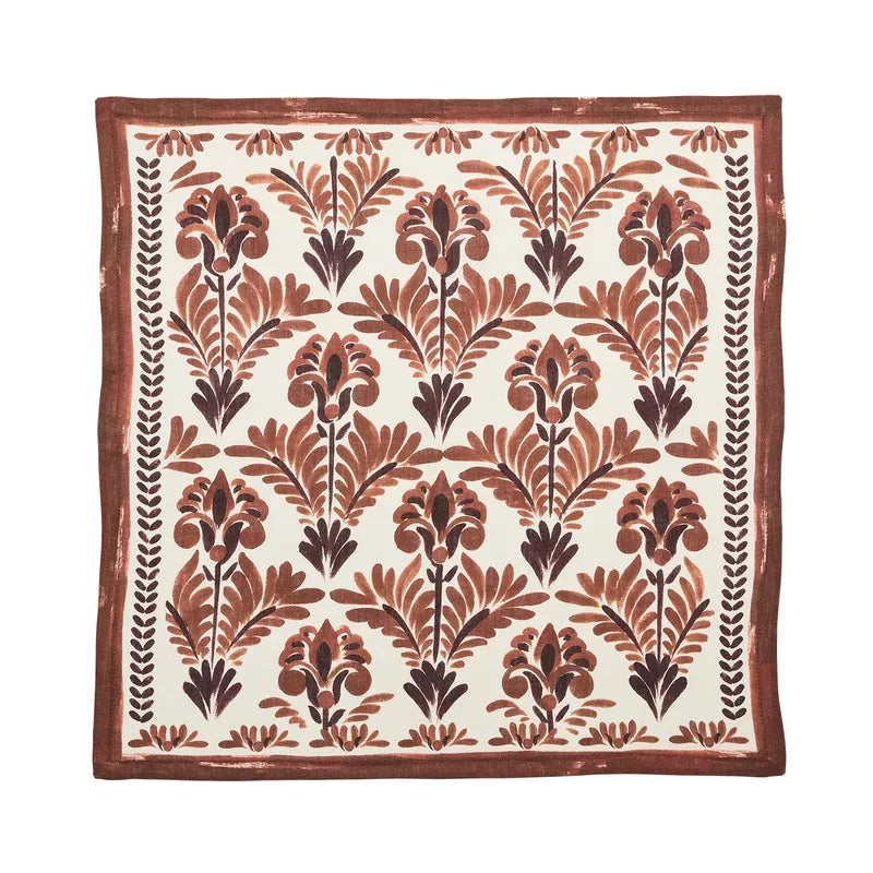Kim Seybert Napkin: Botanica in Ivory & Brown