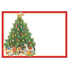 Caspari Self-Adhesive Labels: Oh Christmas Tree - 12 Per Package