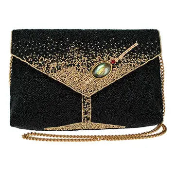 Mary Frances Olive You Crossbody Clutch