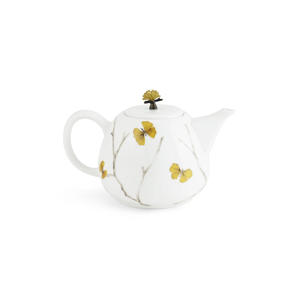 Michael Aram Porcelain Tea Pot Butterfly Ginkgo – Coast 2 Coast