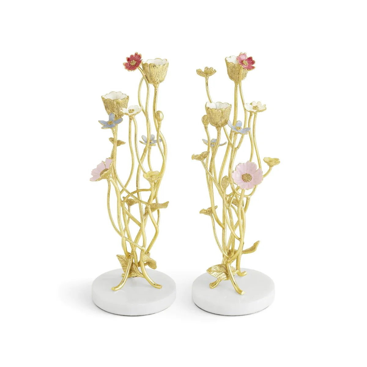 Michael Aram Wildflowers Candleholder Pair