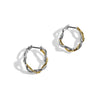 Michael Aram Wisteria 25mm Hoop Earrings in Sterling Silver & 18K Gold