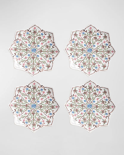 Juliska Villa Seville Scalloped Side/Cocktail Plate Set/4 - Chambray