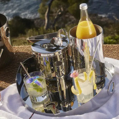 Christofle Wine Cooler Oh de Christofle Stainless Steel Wine Bucket