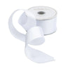 Caspari Ribbon: Satin Wired Roll in White