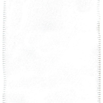 Caspari Ribbon: Satin Wired Roll in White