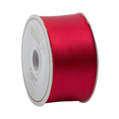 Caspari Ribbon: Reversible Wired Roll in Red