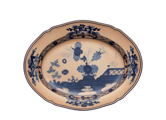 Ginori 1735 Oriente Italiano Oval Platter 15" - Cipria (Pink)