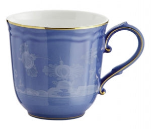 Ginori 1735 Oriente Italiano Mug with Gold Trim - Pervinca (Periwinkle)