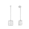 Lalique Earrings - Arethuse Chain - Clear/Silver