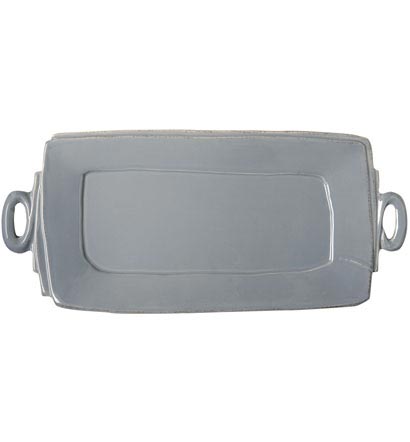 Vietri Lastra Gray - Handled Platter Rectangular